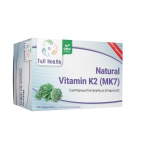 Natural Vitamin K2 (MK7) 150mcg 60vcaps Full Health 