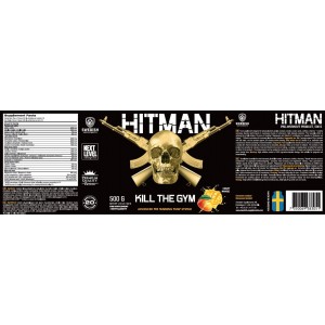 Hitman Kill The Gym Strawberry Kiwi 500gr Swedish Supplements 